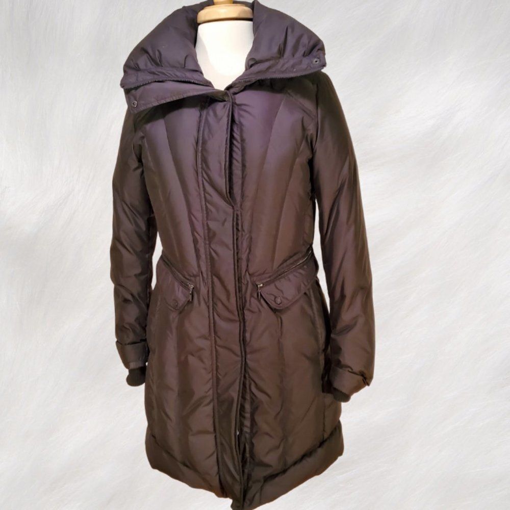 Cole Haan Knee-Length Black (80%) Down Puffer Coat Size M